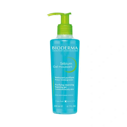 Bioderma Sebium Gel Moussant Foaming Cleanser For Oily Skin 200 ml
