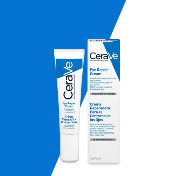 Cerave Eye Repair Cream For Dark Circles And Puffiness With Hyaluronic Acid 14 Ml
