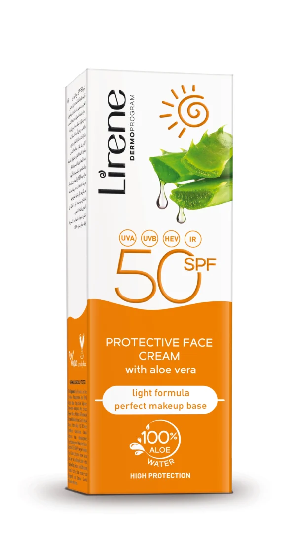 Lirene Sun Protection for Face Aloe SPF 50 (50ml)