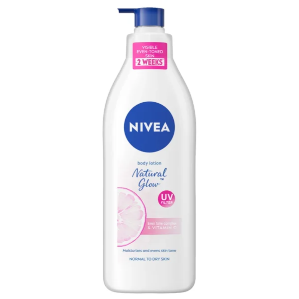 NIVEA Body Lotion for Normal to Dry Skin, Natural Glow, Pure Vitamin C, 400ml (Spain)