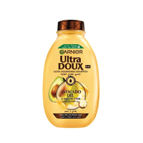 Ultra Doux Avocado Oil & Shea Butter Rich Nourishing Shampoo for Very Dry or Frizzy Hair 400 ml